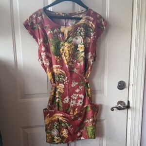 Vintage Handmade 3 Pocket Tie Back House Garden Farm Apron 100% cotton